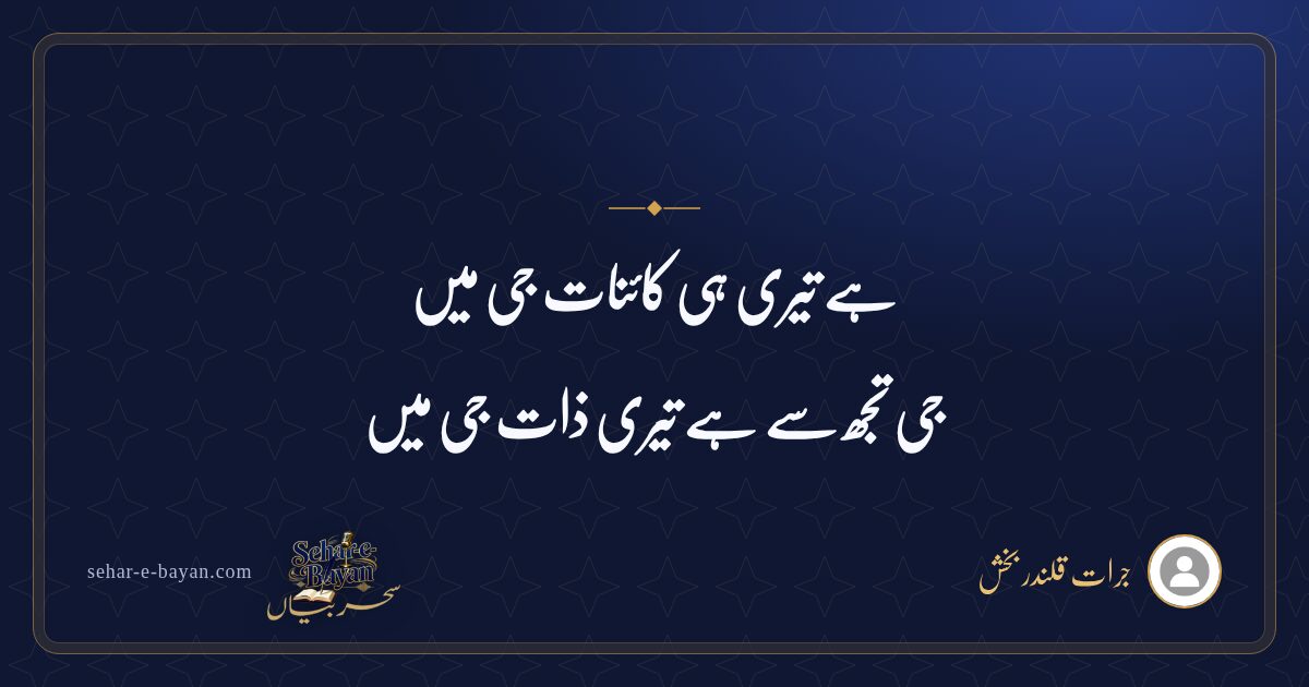 ہے تیری ہی کائنات جی میں — شیئر کارڈ
